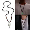 Pendentif Colliers Lumineux Flèche Collier Chevalier Lance Hip Hop Punk Long Pour Femmes Hommes Halloween Bijoux Cadeau