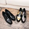 Shoes Derby Men Color blocking PU Gold Sequins Wingtip Lacing Fashion Business Casual Wedding Party Daily All match AD