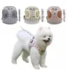 Dog Collars Small Medium Harness Breathable Mesh Check Chest Strap Plaid Puppy Pet Clothes Supplies Chain Leash Printed Vest