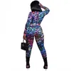 Women's Tracksuits Two Piece Set For Women Sexy Hollow Out Bandage Leopard Print Suit Long Sleeve Crop Top Clubwear Sporty Jogger Pant