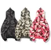 Hommes Camouflage Sweats À Capuche Camo Cardigan Pull Hip Hop Sweat Streetwear Vestes Hd2218