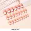 False Nails 2022 Fashion Cute Extension Återanvändbar akryl Fake Nail French Art Tips Set Löstagbart tips för kvinnor