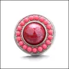 Chiusure Ganci Noosa Snap Jewelry Colourf Perline acriliche Bottoni Fit 18Mm Button Bracciale Drop Consegna 2021 Risultati Comp Dhseller2010 Dhyfy