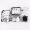 Moda Moda PVC PVC Clear Travel Makeup Bacs de cosméticos Organizador zíper da caixa de maquiagem Bolsa de higieness kit de kit