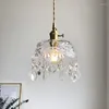 Pendant Lamps Crystal Glass Lamp Living Room Fixtures European Retro Lighting Vintage Single Head