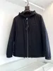 New men's hooded cotton jacket designer style jacquard casual long sleeve coat