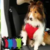 Collari per cani Comfort regolabile Imbracature morbide e traspiranti Gilet per veicoli di base per cuccioli Cinturino pettorale in rete di poliestere per animali domestici 5 colori