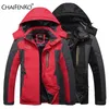 Mens Jackets Winter Fleece Warm Thick Parkas Jacket Coat High Quality Outdoor Outwear Waterproof Hooded Casual L9XL 220829