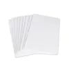 Imprimable Vierge Sublimation PVC Carte Party Favor En Plastique Blanc ID Carte De Visite pour Promotion Cadeau Nom Cartes Parti Bureau Numéro Tag DH974