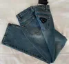 Женские джинсы -дизайнер новые женские брюки с блюдными буквами стиль моды для леди тонкие джинсовые брюки Длинный прямой голубой винтажная джинсовая классическая одежда YFJ6