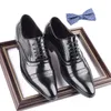 Dress Shoes Men's For Man Designer Pointed Toe Wedding Lace-up Leather Business Casual Brogue