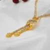 Collana da donna, bracciale, orecchini, anello, gioielli, set di gioielli color oro Dubai, regali per la moglie nuziale, matrimonio indiano africano