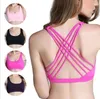 Yoga Outfit Femmes Soutien-gorge croisé Preuve professionnelle Sports Respirant Gym Top Fitness Brassie Sous-vêtements Push Up Soutien-gorge sans fil