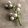 Broches vintage plantenblad voor vrouwen bladeren parel ginkgo broche pin corsage klassieke feestaccessoires