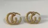 A variety of new fashion Stud double G letter personality earrings ladies wedding party designer jewelry high quality3