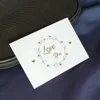 Zapasy imprezowe 100pcs Kreatywne karty z życzeniami Mini Wedding Dziękuję