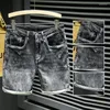 Мужские джинсы 2022 летние мужские джинсовые шорты корейская версия модная вышивка вышива