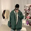 Herrenjacken Herren-Lammwolljacke Herren-Wintermantel aus dickem Samt mit dicker Polsterung Hübscher leuchtender Street-Top Koreanischer Trend High Street Hip Hop 220830