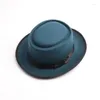 Basker jazzhatt l￥gt pris grossist 2022 H￶st- och vinterm￤n kvinnors stora imitation kashmir damer fedora panama