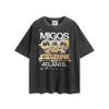 Men's T Shirts Fashion T Shirs Galleryes Shir Migos Band Fog Sree Loose Coon Round Neck Men and Women's Shor Sleeve Thir
