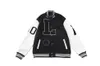 Vestes pour hommes Baseball Marque L Vintage Bomber Manteaux Lettre Broderie Automne Hommes Hip Hop Lâche Varsity 607