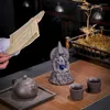 Doftlampor keramiska rökelse brännare rök bakflöde hållare censer med lycklig kristall boll kreativ heminredning gåvor