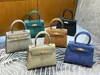 Frauen Marke Handtasche Deigner Tasche 20 cm Mini -Umhängetasche Epsom Leder handgefertigtes Nähen schwarzer Graben Craie Farben Großhandel Preis Schnelle Lieferung