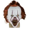 Maschera del terrore Film Stephen King's It 2 Cosplay Pennywise Clown Joker Tim Curry Mask Puntelli per feste di Halloween