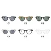 Occhiali da sole 2022 Round Men's Travel Small Frame Occhiali da sole Black Leopard Occhiali da vista Vintage Shades UV400 Points