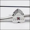 Silber rosa Kubikzircon Openwork Mom Charm Perlen passen Pandora Armband Modeschmuck Großhandel Zubehör 864 R2 Drop Lieferung 2021 D Dhsio