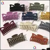 Клипы для волос Barrettes Vintage Claw Clips для волос Colorf Solid Color 12 см крупные девочки прическа для приоритета волосы.