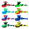 Silicone Boot Smoking Pipes Tobacco Hand Pipes with glass bowl smoke accessroy for wholesale