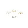 infinity compound stud earrings new fashion women's lovely stud earring whole gift331C