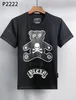 Shor Plein Philipps Dollar pp Kse Diamond heren t-shirt Shir T-shirt Phillip Brown Plain Heren Designer Mouw Pp Skull Bear 1pj24 P2222 Merk O-hals Hoge CY6O