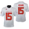 Ncaa College Fresno State voetbalshirt Davante Adams rood wit maat S-3xl All Ed borduurwerk