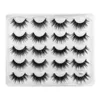 Multilayer Thick 3D Mink False Eyelashes Extensions Soft & Vivid Hand Made Reusable Curly Fake Lashes Makeup for Eyes with Luxury Packing Box DHL