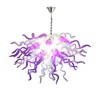 100% met de hand geblazen kroonluchter lichtmorder hanglampen murano -stijl glas kroonluchters hangende armaturen gekleurde glaslamp LR1483