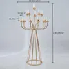 Titulares de vela Imuwen Metal Candelabra Stands Mesa de casamento Centerpieces Road Lead Christmas for Home Party Decoration