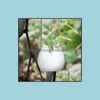 Vases Us Home Garden Balcony Ceramic Hanging Planter Flower Pot Plant Vase With Twine Little Bottle Decor2532 Drop Delivery 2021 Homei Dhydw