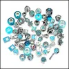 Charms 50pcs Chave de seguran￧a europeia da cadeia de seguran￧a Faixa para pulseiras Pandora Mix Cor 1135 T2 Drop Deliver