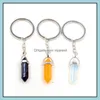 Key Rings Healing Reiki Chakra Carved Hexagon Natural Stone Key Rings Pendant Keychain Crystal Chakras Quartz Chains Jew Dhseller2010 Dhipn