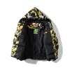 Mens Camouflage Puffer Jackets Womens Down Coat Man Fashion Print Parkas Windbreaker Ytterkl￤der Classic Street Style Down Jacket 3xl