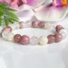 MG1542 Strand Moda feminina quartzo moonstone pulseira de pedra de morango Rhodonite Rhodonite Gemstone Calming Bracelet for New Moms Jewelry