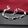 Chaînes Collier en argent sterling 925 pour femmes, chaîne en forme de cœur mignon, bijoux de corps glamour de 18 pouces, cadeau d'anniversaire