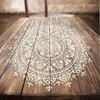 Wandteppiche DIY Craft Layering Mandala Schablonen zum Malerei auf Stoff Airbrush W￤nden Kunst Scrapbooking Stempel dekoratives Pr￤gen