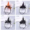 Halloween Pumpkin Headband Hats Orange Witch Cosplay Hoofdtooi Halloween Party Props Hair Accessoires Hat SN4117