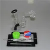 Glasbongs Shisha Zwei Stile Dickes Glas Dab Rigs Wasserpfeifen Becherglas Bong Heady Oil Rig mit Quarz-Bange-Nägel-Schüssel zum Rauchen