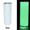 Two Functions 20oz Sublimation Tumbler Glow in the dark UV Color Chang shimmer Small Pack US warehouse