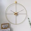 Relojes de pared, reloj creativo Simple nórdico, diseño moderno, estilo español, decoración para el hogar y la sala de estar, relojes decorativos grandes silenciosos, artesanías