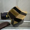 Eimer Hut geizige Krempeln für Herren Frau Mode klassische Streifenkappe Top Qualität